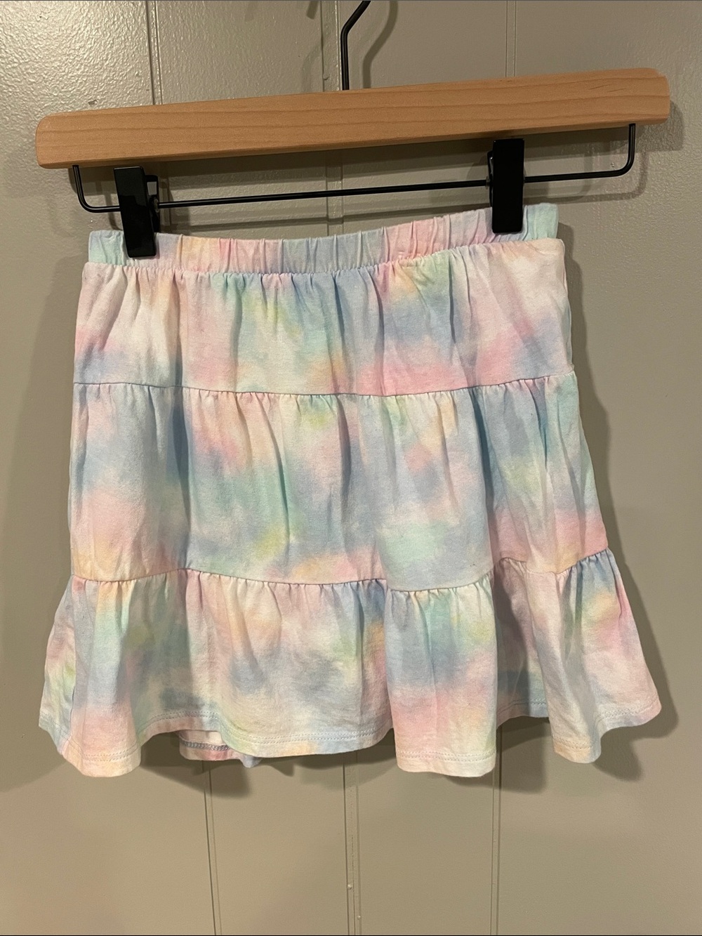 Jumping Beans Pastel Tie-Dye Tiered Mini Skort Girls 8